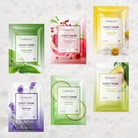 Заспокійлива тканинна маска для обличчя  з огірком 3